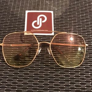 🕶 Fashionable Oversized Metal Frame Glasses 🕶